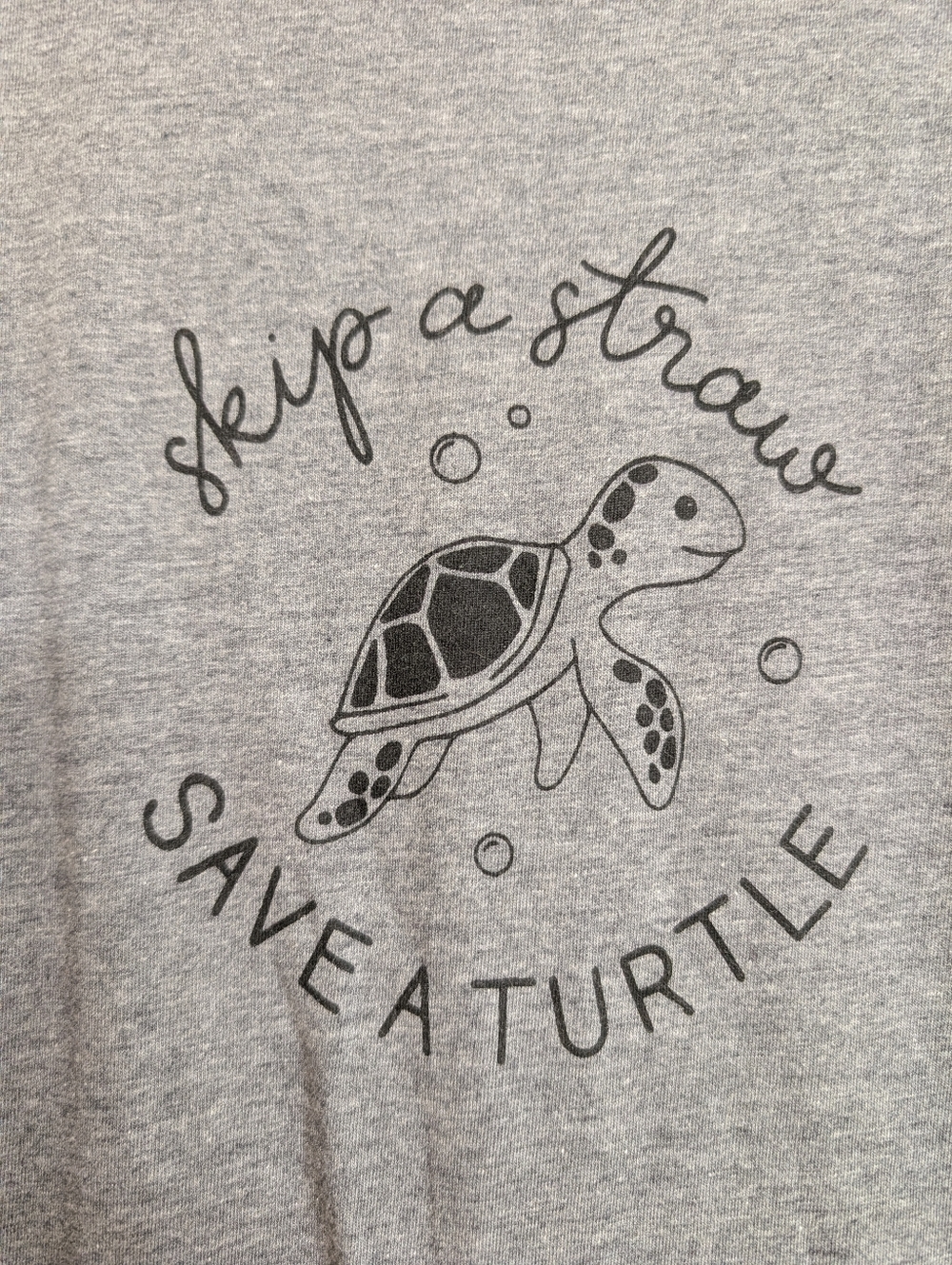 Skip A Straw Save A Turtle Tee Shirt